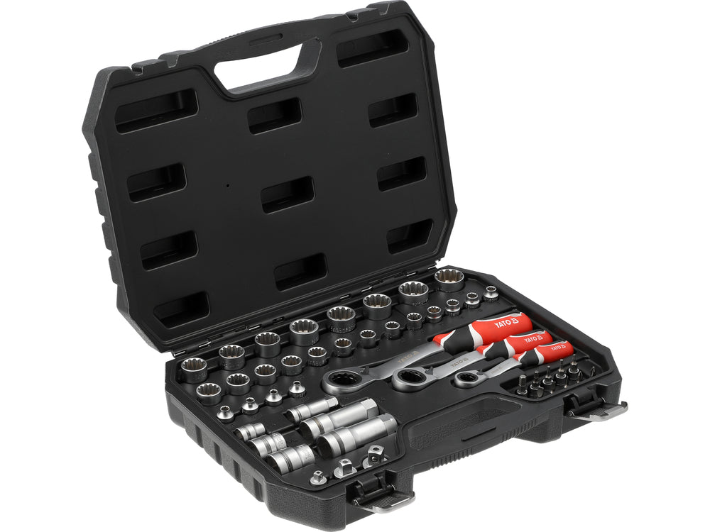 Set tubulare spline YATO YT-38651, 1/4", 3/8”1/2" - imagine 2