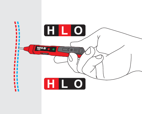 YATO YT-28631 UNIVERZÁLIS DIGITÁLIS FESZÜLTSÉGMÉRŐ