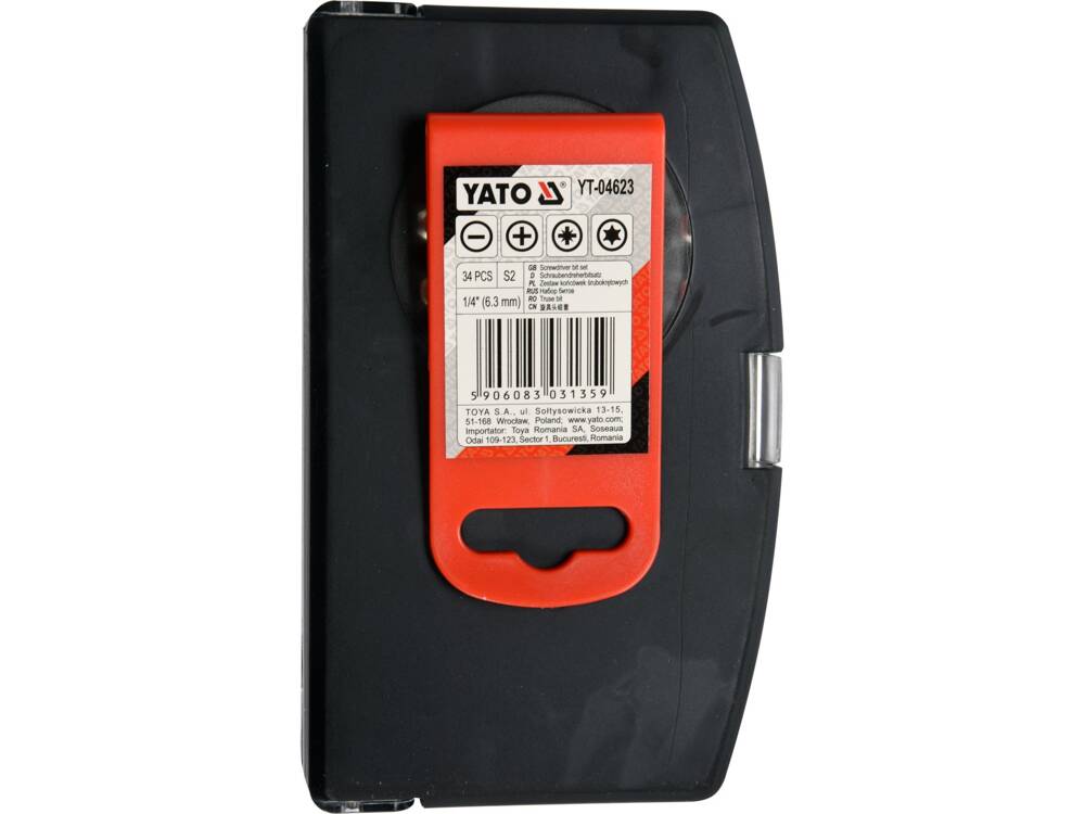34 bites YATO YT-04623 készlet adapterrel és hosszabbítóval