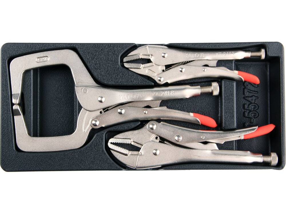 YATO YT-55472 ÖNZÁRÓ FOGÓKÉSZLET SZERSZÁMSZEKRÉNYHEZ