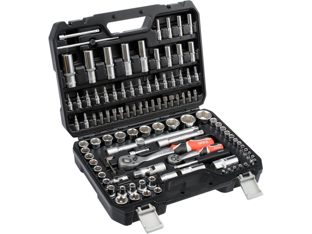 CSŐ ÉS YATO KÉSZLET YT-38791 EDZŐGÉP 1/4, 1/2, 108 DARABOS