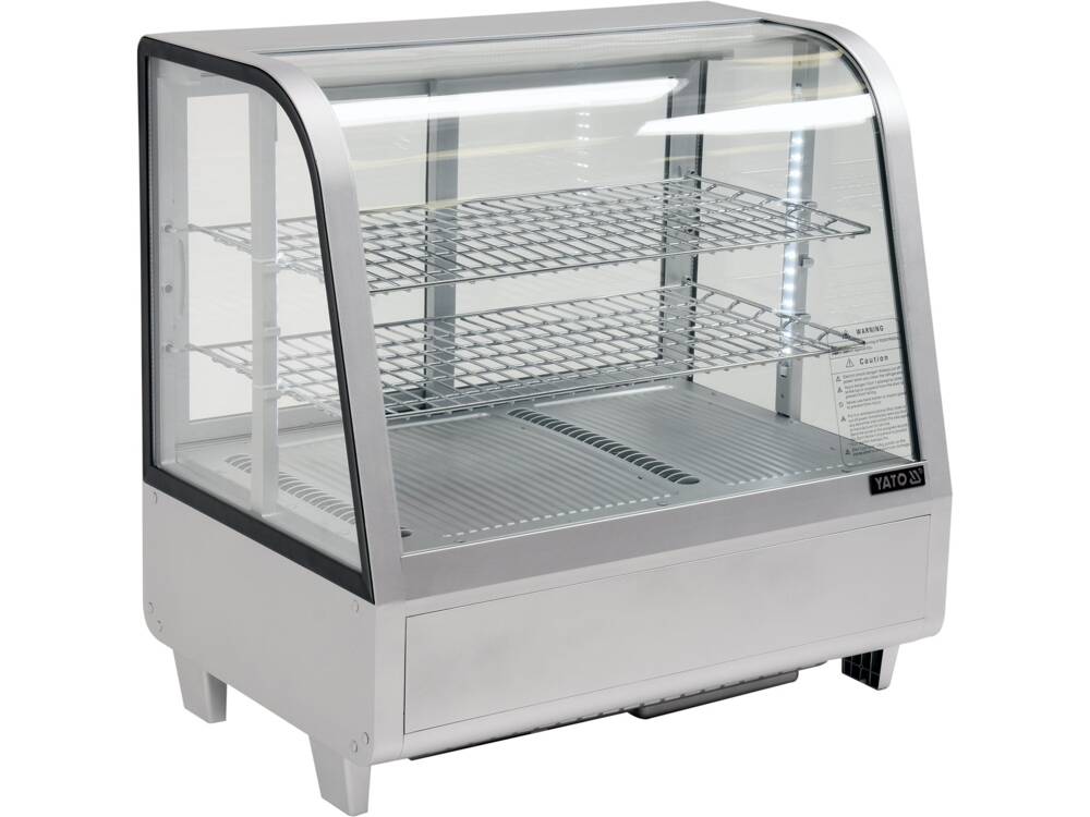 HŰTÖTT VITRIN YATO YG-05022, 160W, 100L, 68X45X67CM, automatikus leolvasztás, edzett üveg, LED, ,