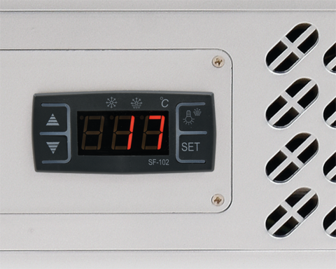 HŰTÖTT VITRIN YATO YG-05022, 160W, 100L, 68X45X67CM, automatikus leolvasztás, edzett üveg, LED, ,