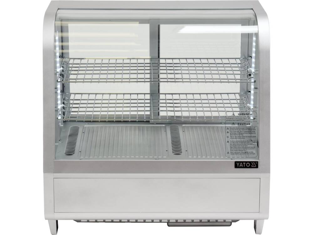 HŰTÖTT VITRIN YATO YG-05022, 160W, 100L, 68X45X67CM, automatikus leolvasztás, edzett üveg, LED, ,