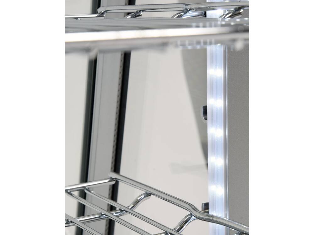 HŰTÖTT VITRIN YATO YG-05022, 160W, 100L, 68X45X67CM, automatikus leolvasztás, edzett üveg, LED, ,