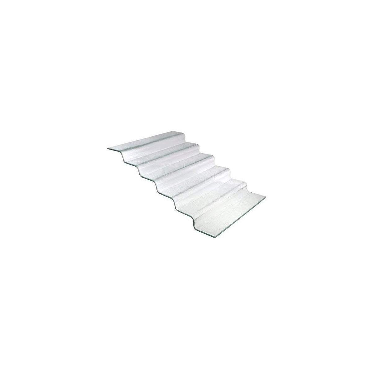 Scara bufet din sticla transparenta Vetro in sase trepte, 600x455x(H)240mm