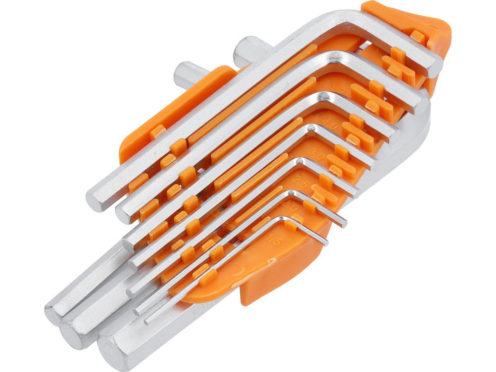 SET 10 CHEI VOREL 56393 HEXAGONALE, 1,5MM, CR - V VOREL - scule electrice si unelte profesionale - BricoMart