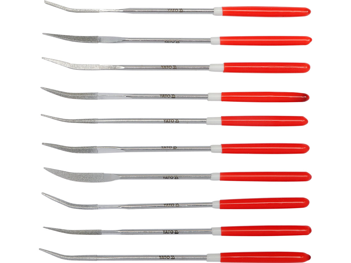 SET 10 PILE YATO YT-6146 DIAMANTATE 3X140X30MM YATO - scule electrice si unelte profesionale - BricoMart