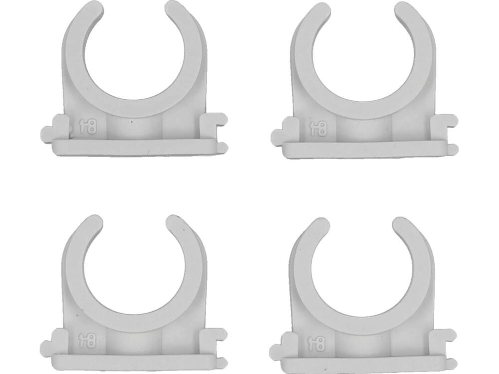 SET 4 CLEME VOREL 54812 SUPORT TEAVA PVC, PE, PE-X, PP, PB, 18MM VOREL - scule electrice si unelte profesionale - BricoMart