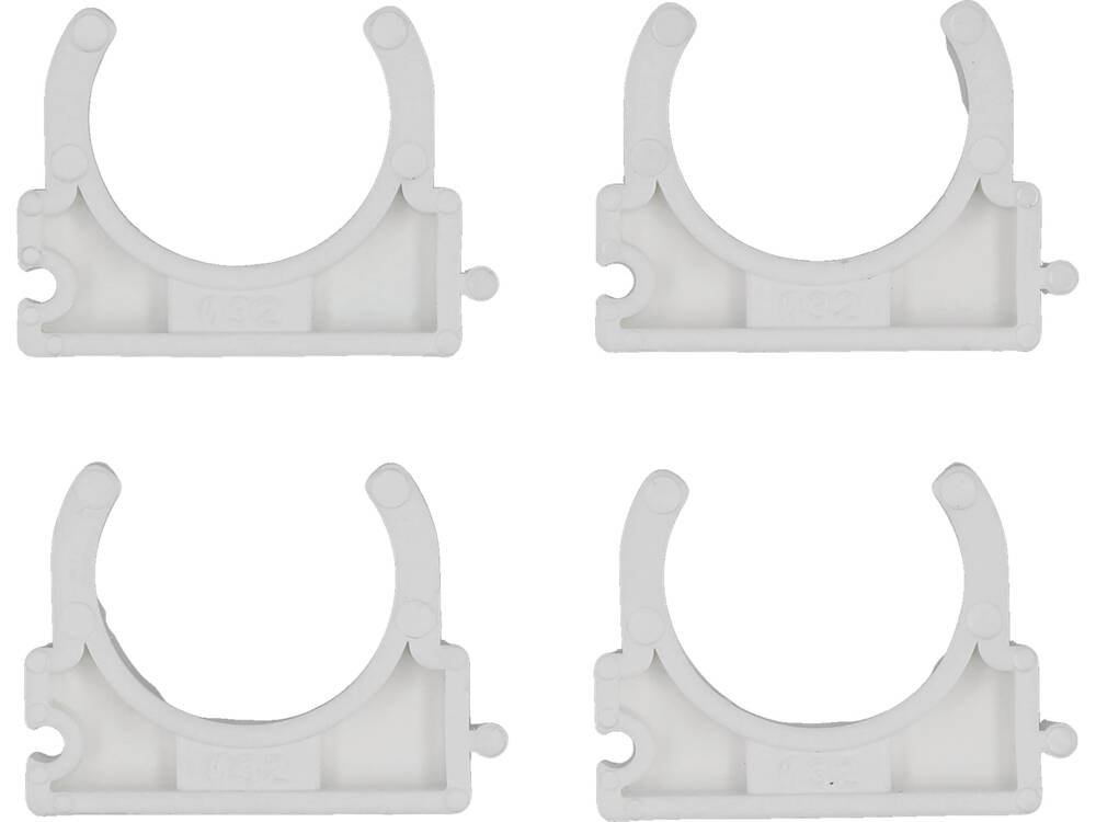 SET 4 CLEME VOREL 54817 SUPORT TEAVA PVC, PE, PE-X, PP, PB, 32MM VOREL - scule electrice si unelte profesionale - BricoMart