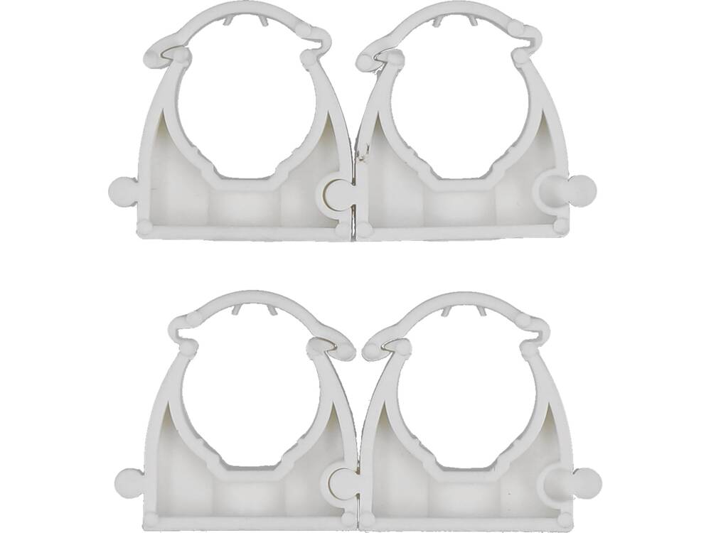 SET 4 CLEME VOREL 54831 BLOCABILE SUPORT TEAVA PVC, PE, PE-X, PP, PB, 18MM VOREL - scule electrice si unelte profesionale - BricoMart