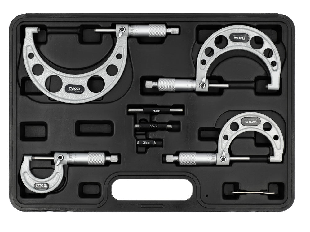 SET 4 MICROMETRE PENTRU EXTERIOR Yato YT - 72304 Yato - scule electrice si unelte profesionale - BricoMart