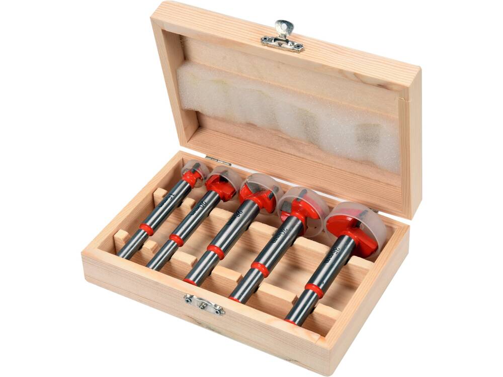 SET 5 FREZE YATO YT-33015 LEMN 15, 20, 26, 30, 35MM YATO - scule electrice si unelte profesionale - BricoMart