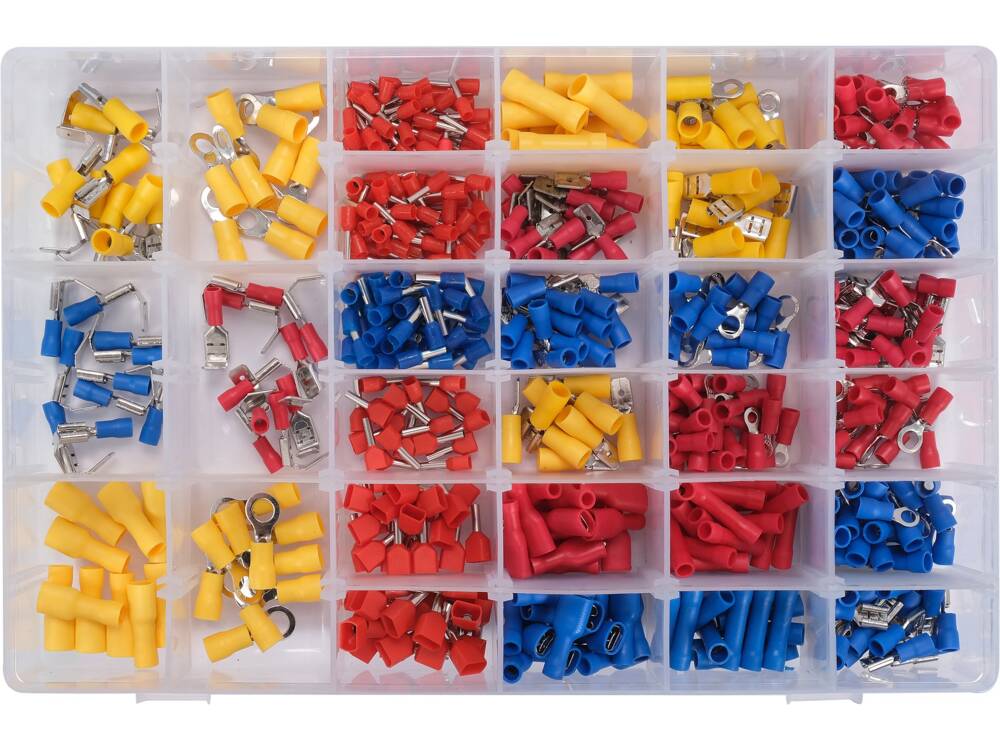 SET 600 DE YATO YT-068913 CONECTORI DIN ALAMA SI PVC PENTRU CABLURI ELECTRICE YATO - scule electrice si unelte profesionale - BricoMart