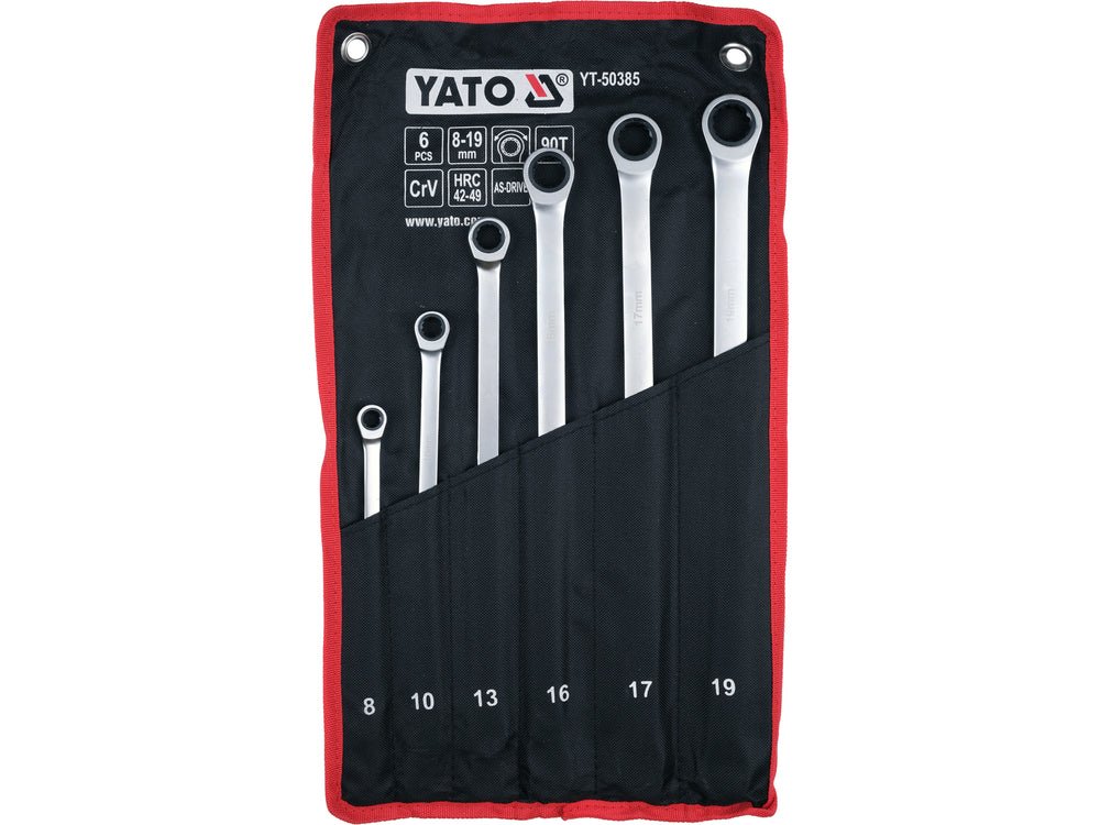 Set chei inelare lungi cu clichet 6 buc. YATO YT-50385