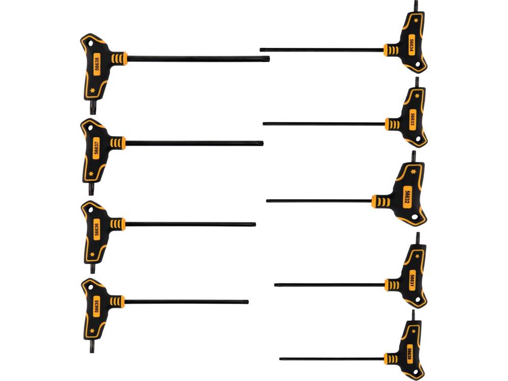 SET CHEI TORX VOREL 56639 CU MANER, 9 PIESE VOREL - scule electrice si unelte profesionale - BricoMart