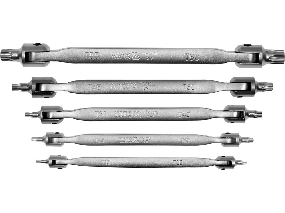 SET CHEI TORX YATO YT-05320 CU ARTICULATIE, 5 BUC YATO - scule electrice si unelte profesionale - BricoMart