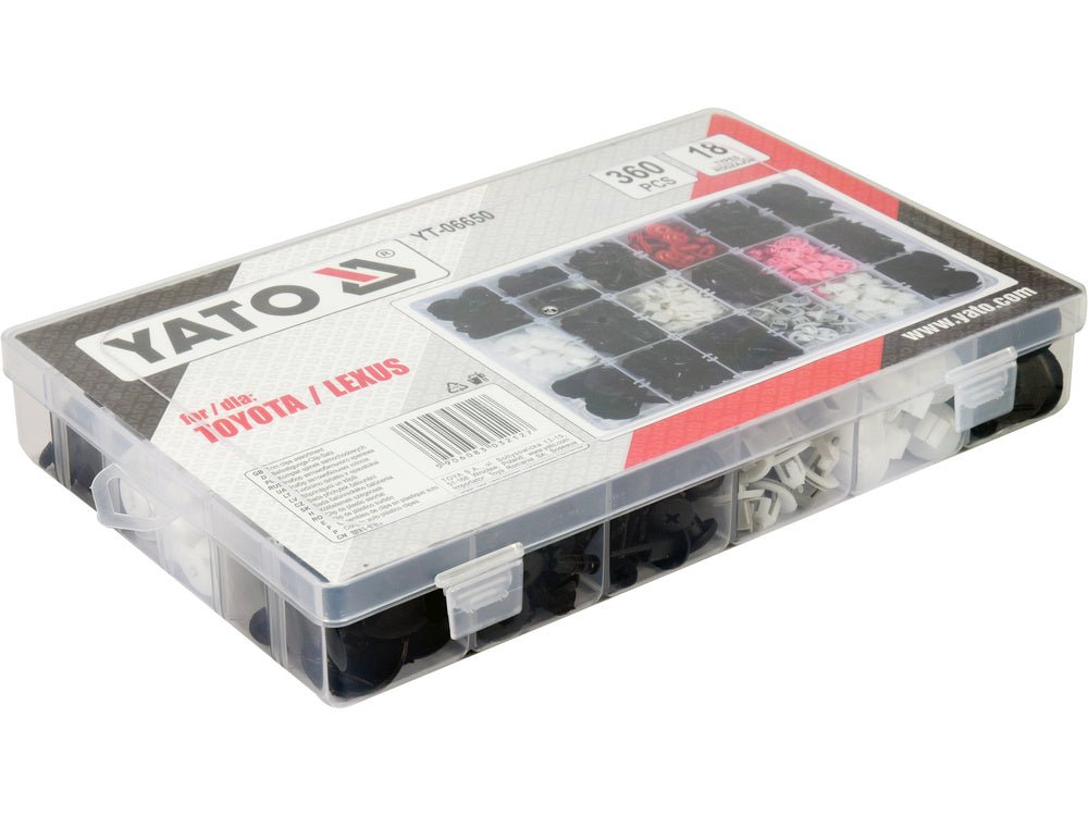 SET CLIPSURI AUTO YATO YT-06650 TOYOTA/LEXUS 360 BUC YATO - scule electrice si unelte profesionale - BricoMart