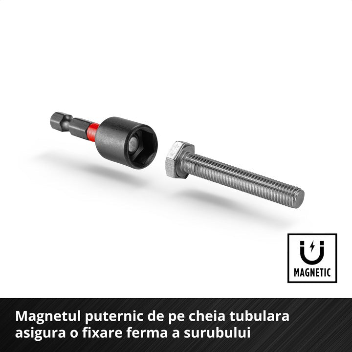 Set de 39 de biti de impact Einhell M-CASE, biti de 25 mm, biti de 50 mm, prize hexagonale, suport pentru biti de 60 mm cu cutie de depozitare Einhell - scule electrice si unelte profesionale - BricoMart