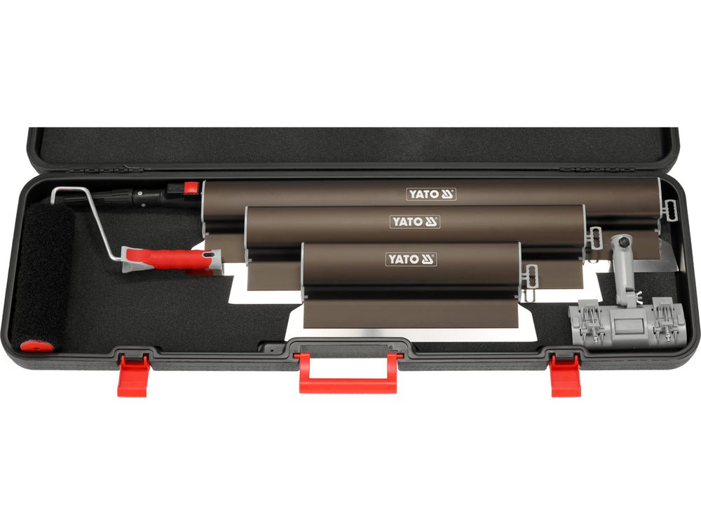 SET DE 6 gletiere ȘI LAME DIN ALUMINIU PENTRU TENCUIELI Yato YT - 52235 Yato - scule electrice si unelte profesionale - BricoMart