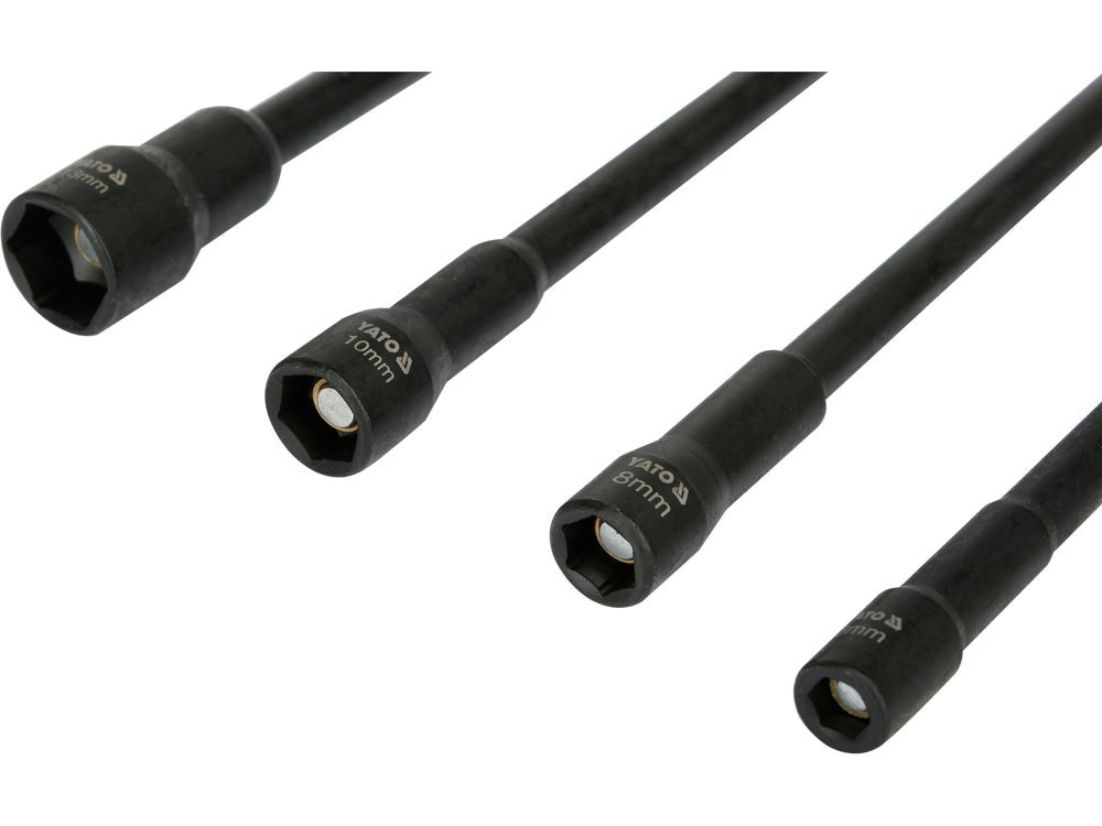 Set de adaptoare magnetice YATO YT-04642, 1/4", 150 mm, 4 bucäţi - imagine 3