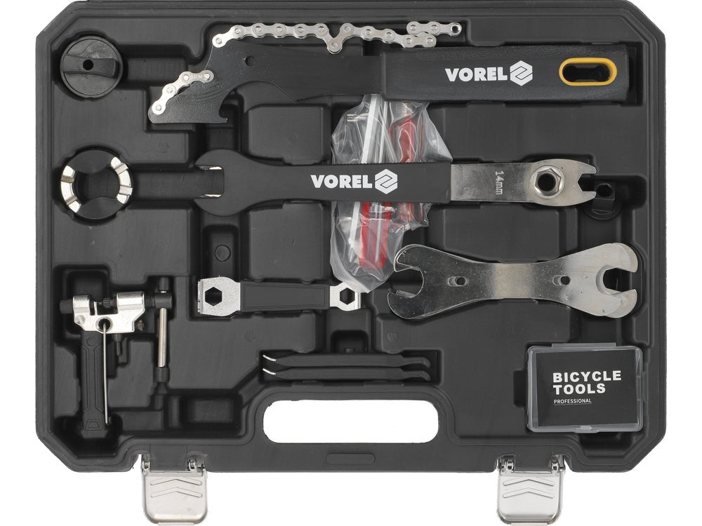 SET DE SCULE PENTRU BICICLETA, 30 PIESE Vorel 58770 Vorel - scule electrice si unelte profesionale - BricoMart
