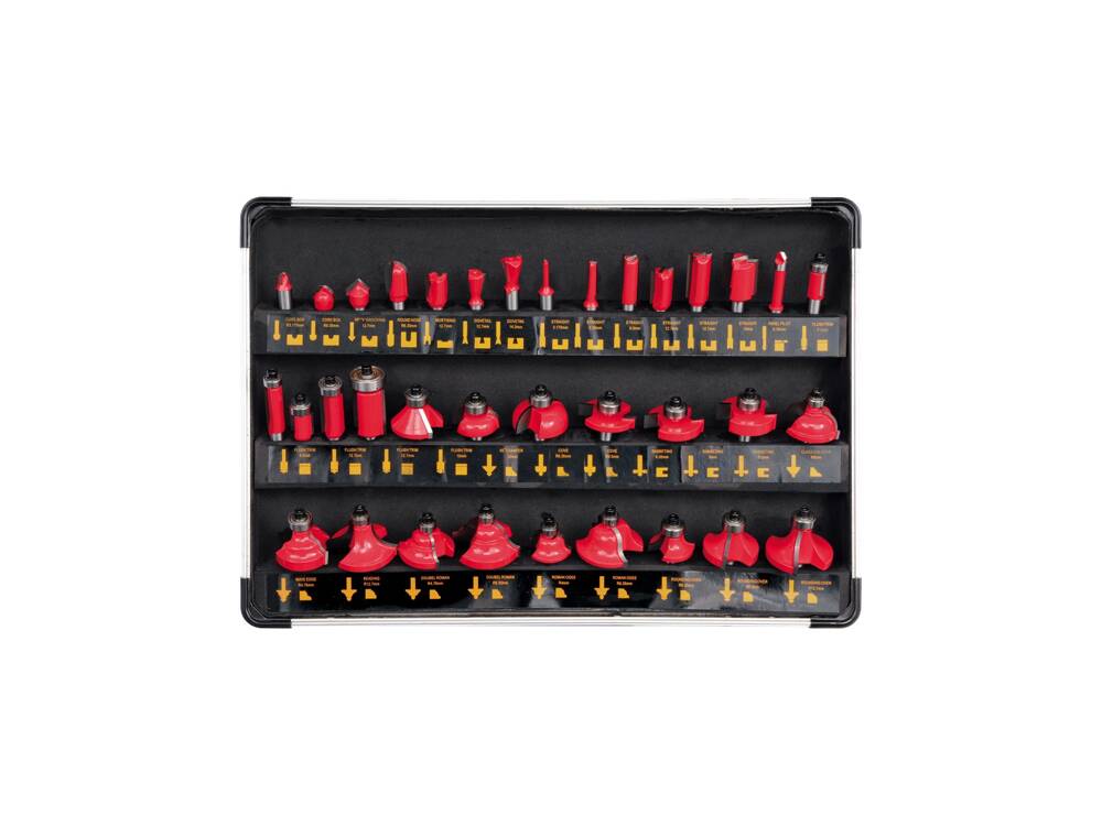 SET FREZE PENTRU YATO YT-6803 LEMN 36 BUC YATO - scule electrice si unelte profesionale - BricoMart