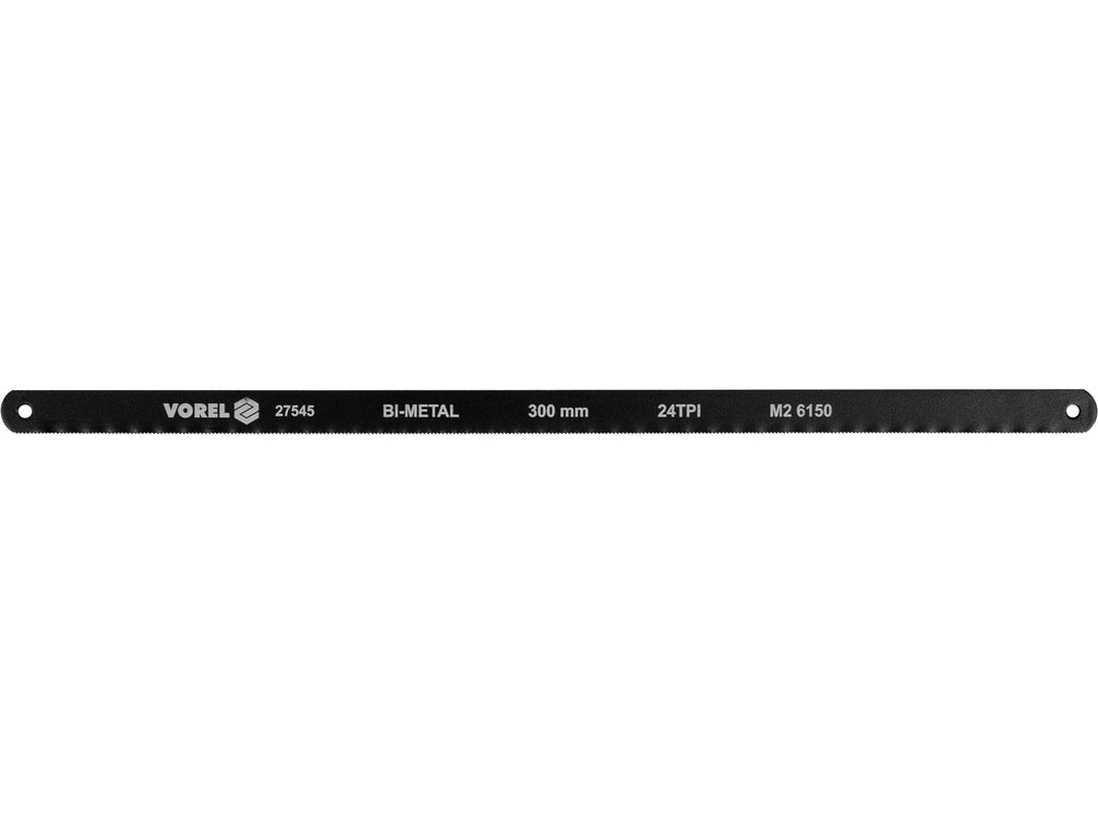 SET PANZE FIERASTRAR BI - METAL, 24TPI, COBALT 8% 300X12.6X0.65MM, 10 BUC Vorel 27545 - 300 mm, 12.6 mm, 0.65 mm, CrV Vorel - scule electrice si unelte profesionale - BricoMart
