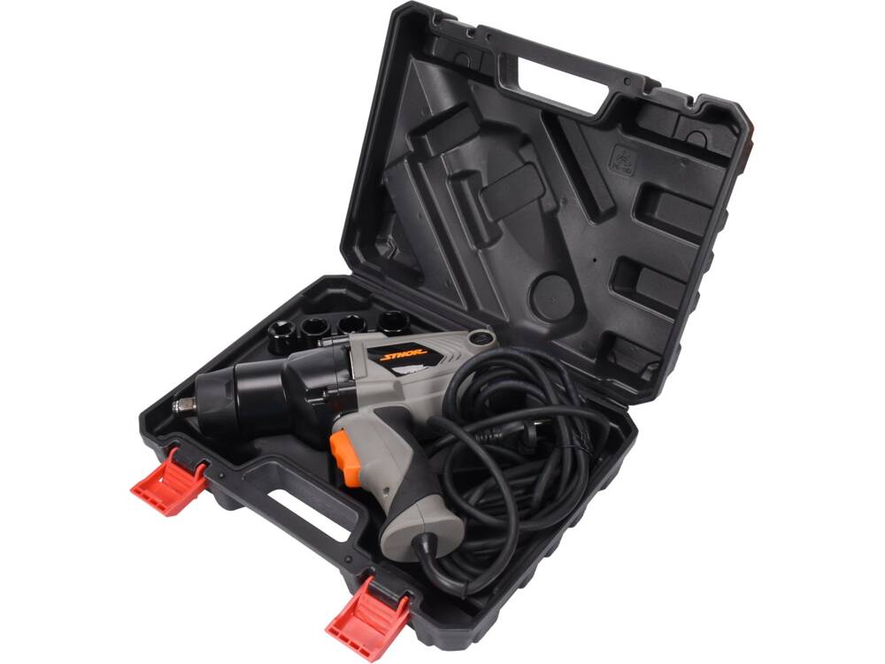 SET PISTOL IMPACT STHOR 57092 ELECTRIC 1/2, 1100W, 450NM STHOR - scule electrice si unelte profesionale - BricoMart