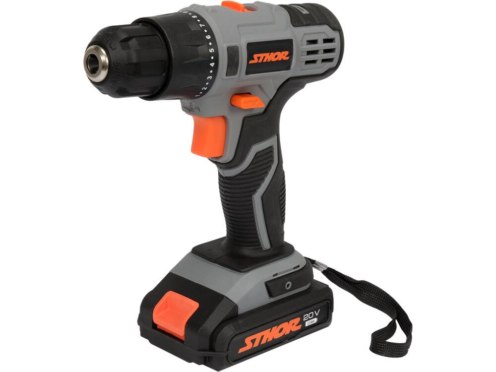 SET STHOR 20V STHOR 78097 AUTOFILETANTA 26NM, POLIZOR UNGHIULAR 125MM, INCARCATOR SI ACUMULATOR 2AH STHOR - scule electrice si unelte profesionale - BricoMart