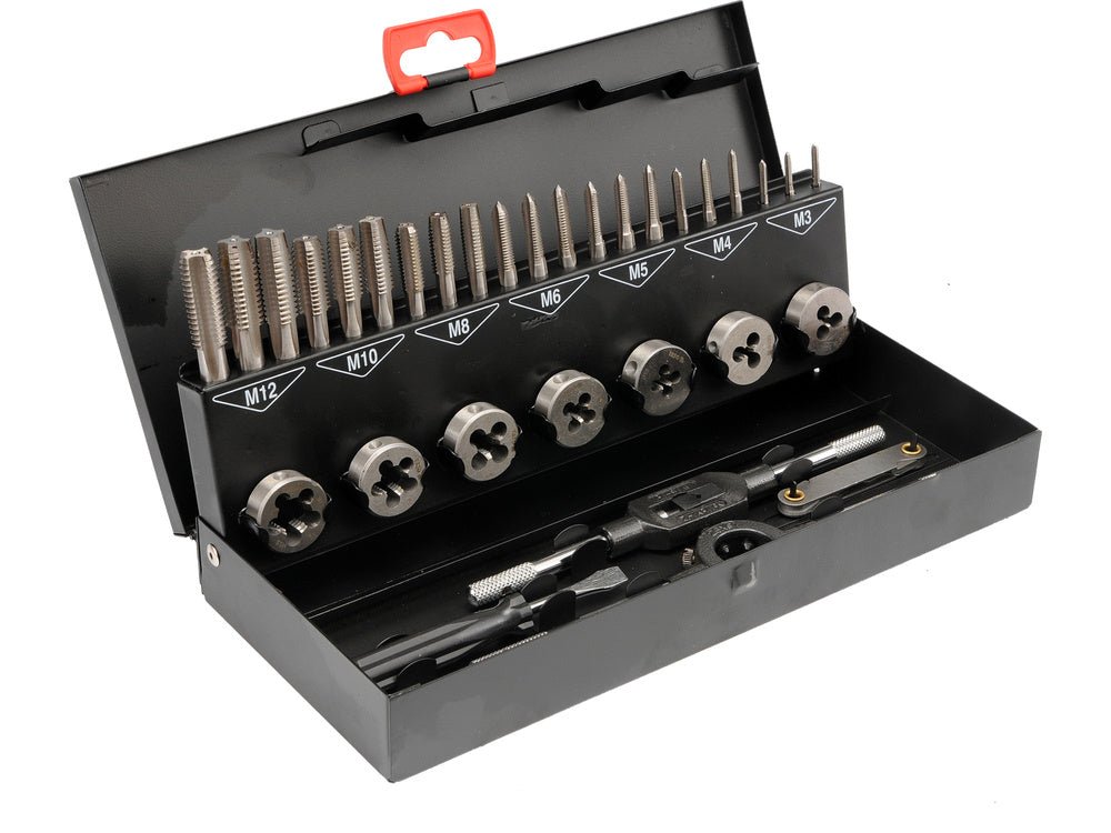 SET TAROZI SI YATO YT-2975 FILIERE 32 BUC, M3-12, HSS YATO - scule electrice si unelte profesionale - BricoMart
