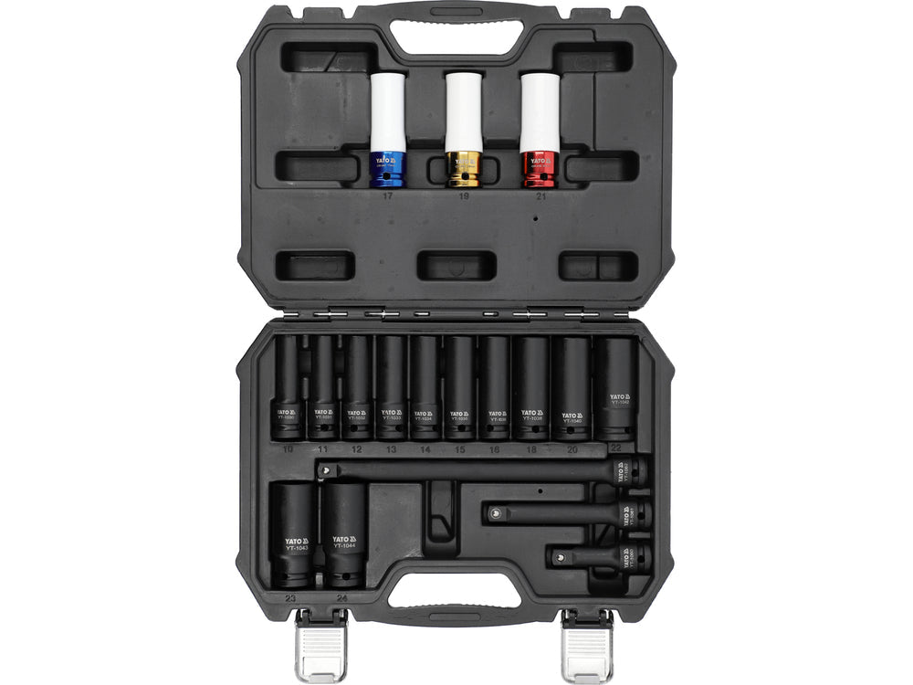 SET TUBULARE IMPACT 1/2" Yato YT - 10566 Yato - scule electrice si unelte profesionale - BricoMart