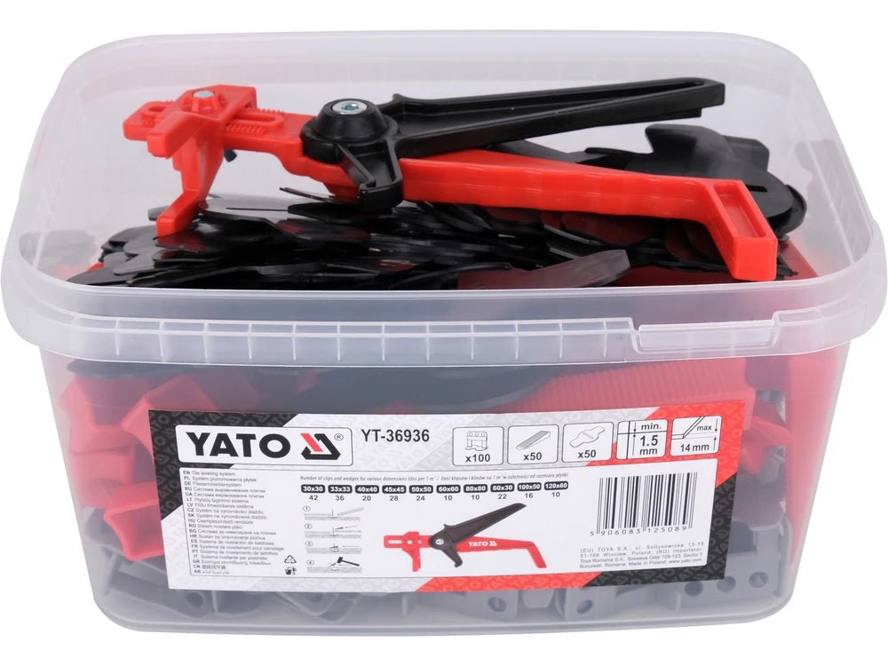 SISTEM DE NIVELARE Y1,5MM 100+50+50 Yato YT - 36936 Yato - scule electrice si unelte profesionale - BricoMart