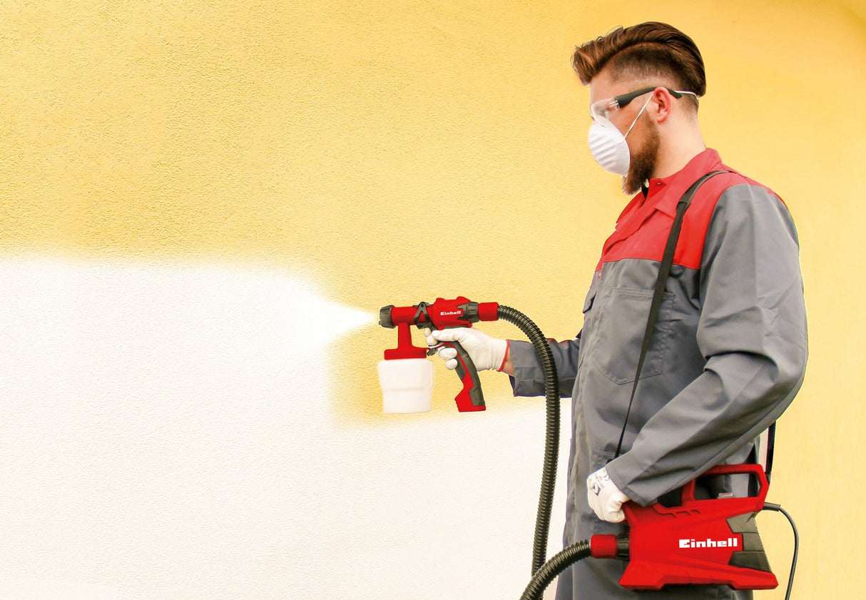 Sistem electric de vopsire prin pulverizare Einhell TC - SY 600 S (600 W, semi - stationar, pentru suprafete de lucru medii spre mari, lacuri si glazuri Einhell - scule electrice si unelte profesionale - BricoMart