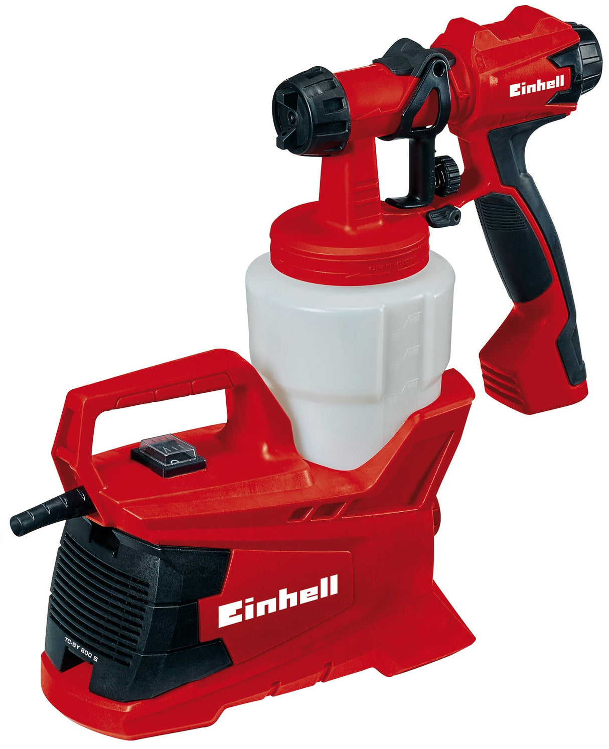 Sistem electric de vopsire prin pulverizare Einhell TC - SY 600 S (600 W, semi - stationar, pentru suprafete de lucru medii spre mari, lacuri si glazuri Einhell - scule electrice si unelte profesionale - BricoMart