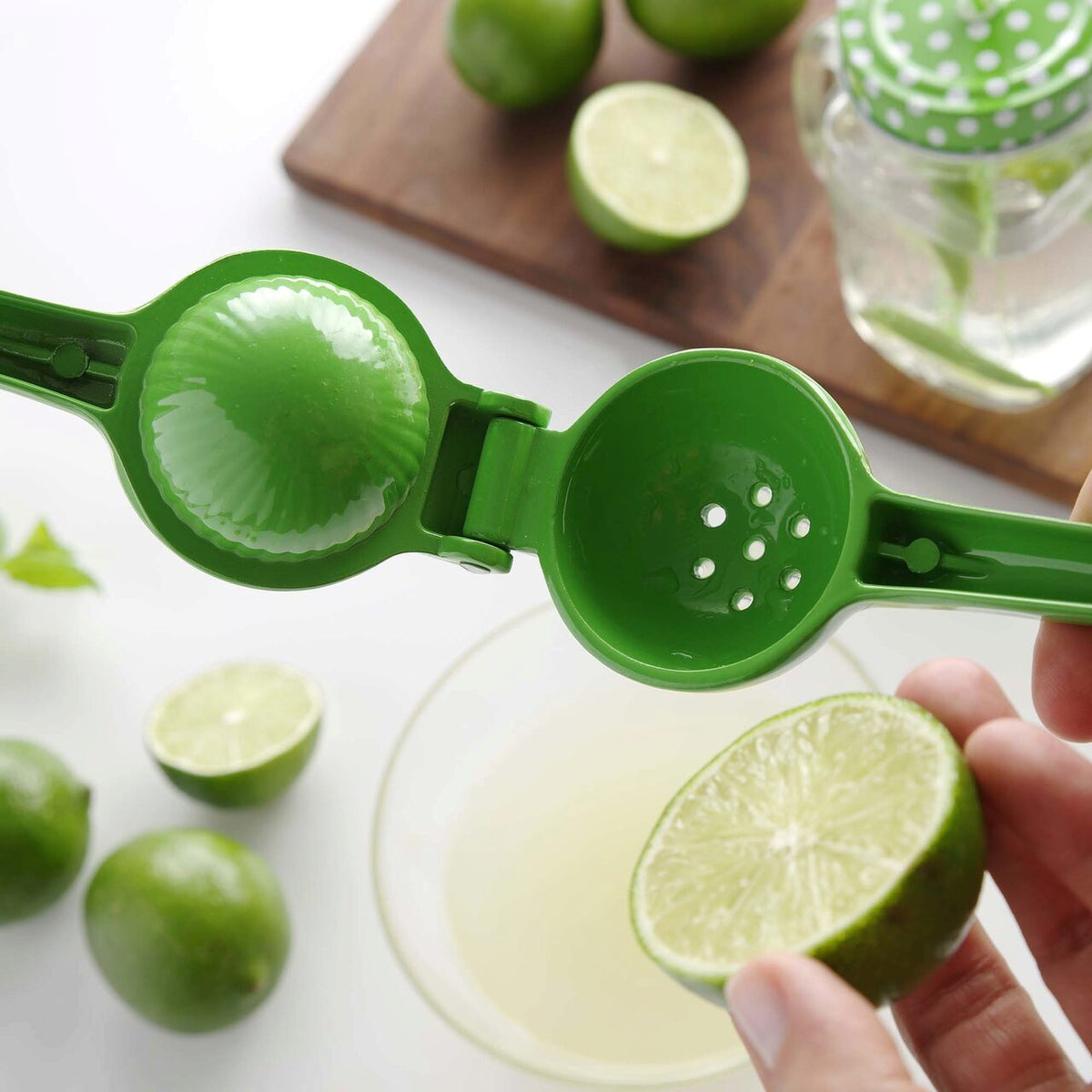 Storcator manual pentru limes, Hendi, verde, aluminiu, 203x60x40 mm