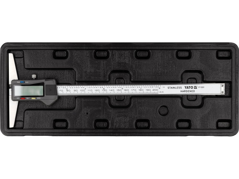 SUBLER DIGITAL PENTRU ADANCIME 200MM Yato YT - 72251 Yato - scule electrice si unelte profesionale - BricoMart