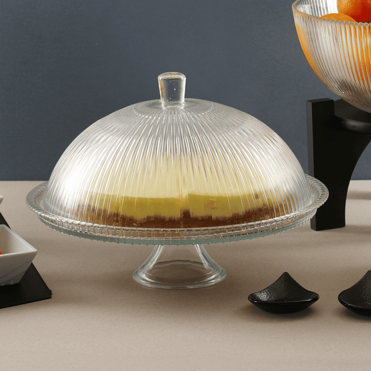 Suport pentru tort Aura cu capac, 320 x (h)230mm Fine Dine