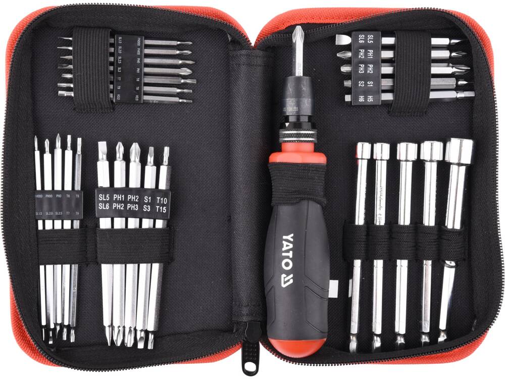SURUBELNITA CU BITI, YATO YT-27940 28 PIESE YATO - scule electrice si unelte profesionale - BricoMart