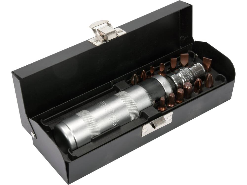 SURUBELNITA DE IMPACT YATO YT - 28015 CR - V, 15 PIESE YATO - scule electrice si unelte profesionale - BricoMart