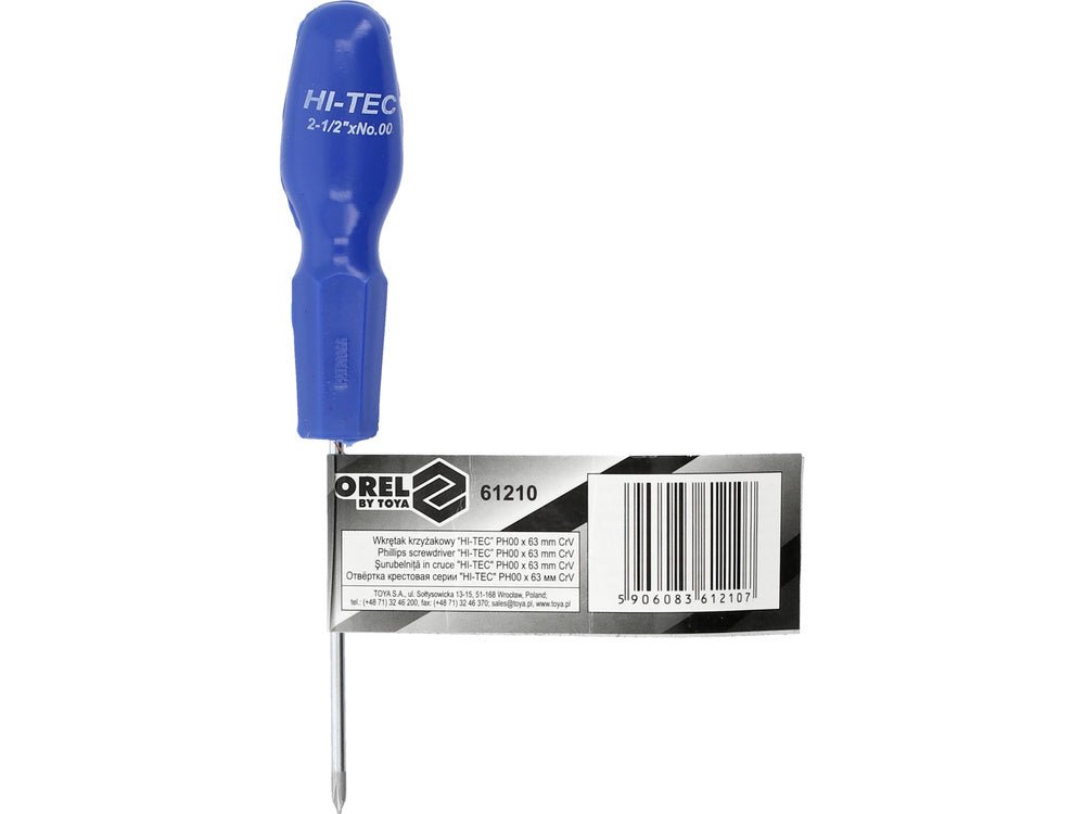 SURUBELNITA HI - TEC, PH0X63MM, VOREL 61210 CR - V VOREL - scule electrice si unelte profesionale - BricoMart