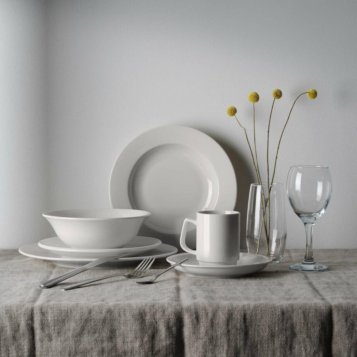 Farfurie Fine Dine, Crema 160 mm