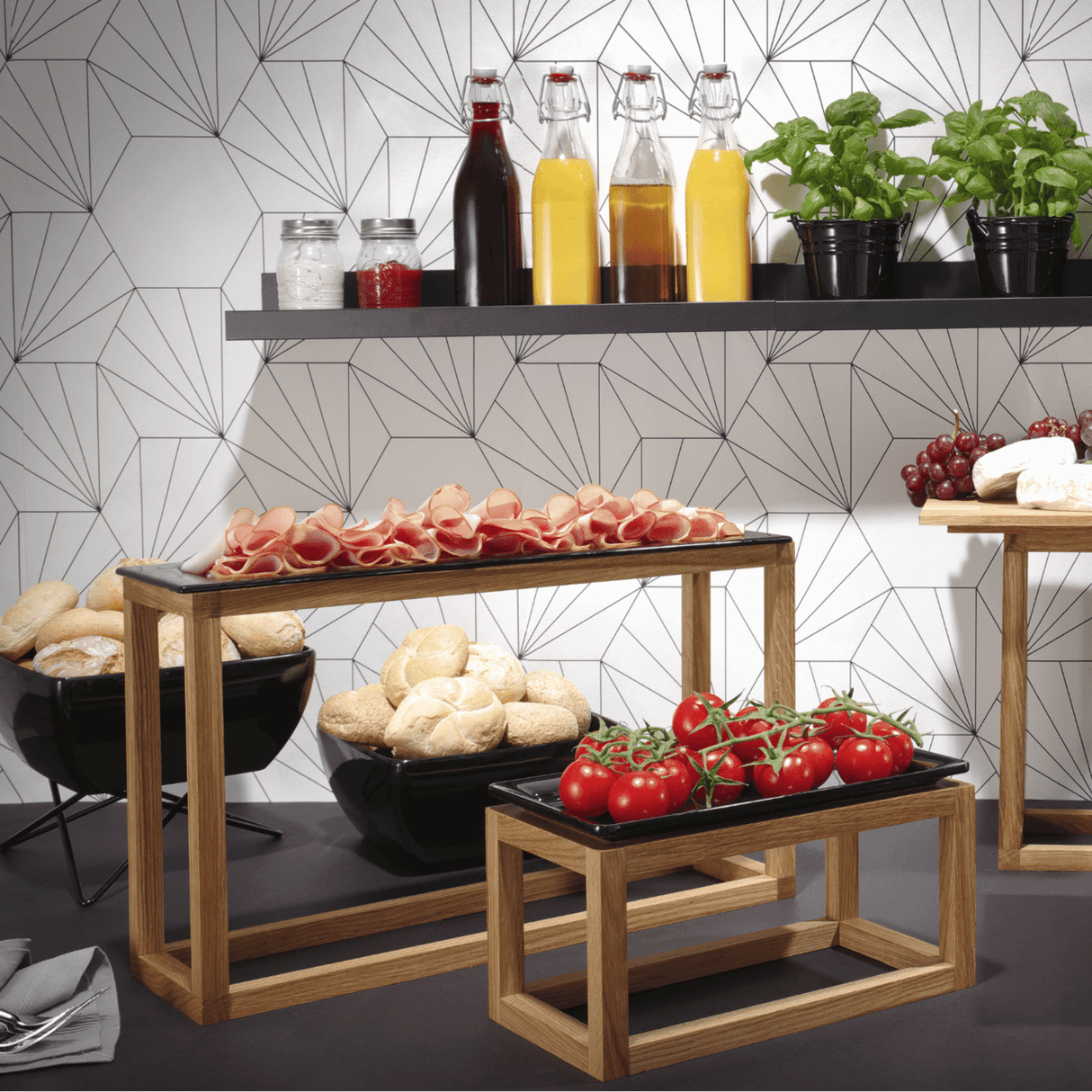 Tava din sticla neagra Vetro GN 2/4 , Fine Dine
