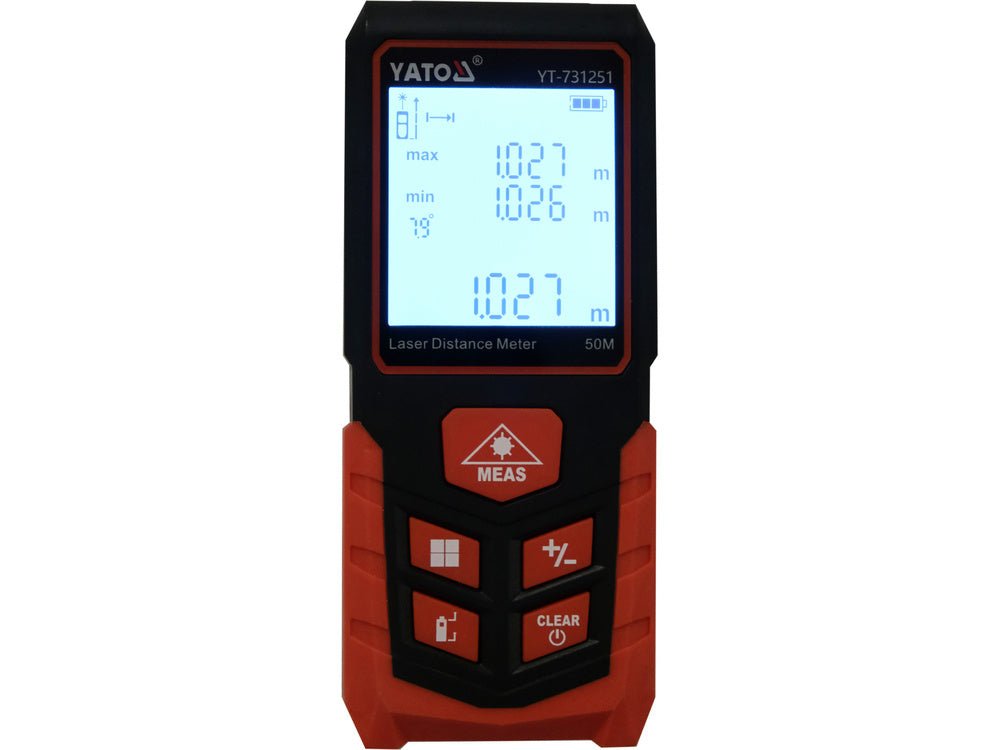 TELEMETRU LASER 50M YATO YT - 731251 YATO - scule electrice si unelte profesionale - BricoMart