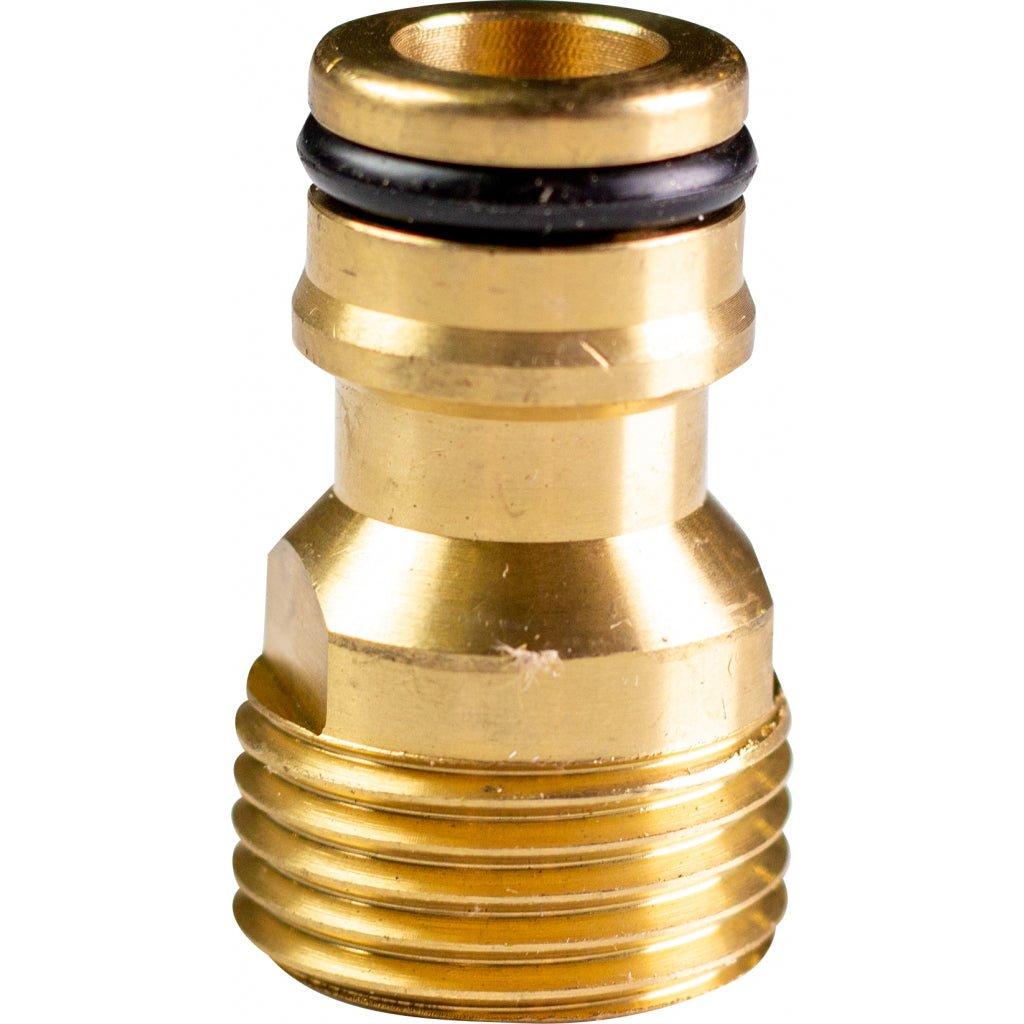 TOP GARDEN Adaptor robinet 1/2” filet exterior alama TG Material: alama Material durabil care garantează o durată lungă de viață Conexiune cu fir extern Top Garden - scule electrice si unelte profesionale - BricoMart