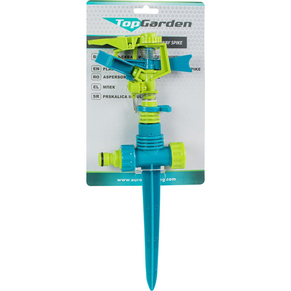 TOP GARDEN Aspersor cu impuls-1 mufa TG Posibilitate de conectare in serie Directie de pulverizare reglabila Top Garden - scule electrice si unelte profesionale - BricoMart