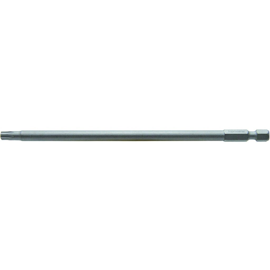 TOP MASTER PRO Bit TORX T30 150mm 1/4" TMP Material: otel calit S2 Duritate 59-60 HRC Lungime: 150mm Top Master Pro - scule electrice si unelte profesionale - BricoMart