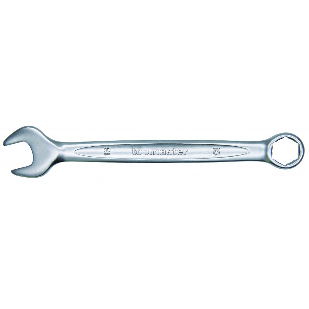 TOP MASTER PRO Cheie combinata 12 mm PREMIUM TMP Material: otel crom - vanadiu de inalta calitate Profilul cu 6 fete (6 x GRIP ON) prinde cu pana la 85% din suruburi si pi Top Master Pro - scule electrice si unelte profesionale - BricoMart