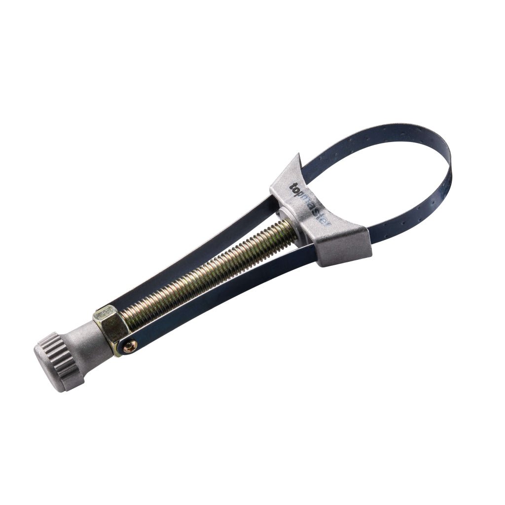 TOP MASTER PRO Cheie de filtru de ulei 55x110mm TMP Cheie de montaj și dezasamblare filtru de ulei cu bandă metalică reglabilă Potrivit pentru filtre cu un diametru între 5 Top Master Pro - scule electrice si unelte profesionale - BricoMart