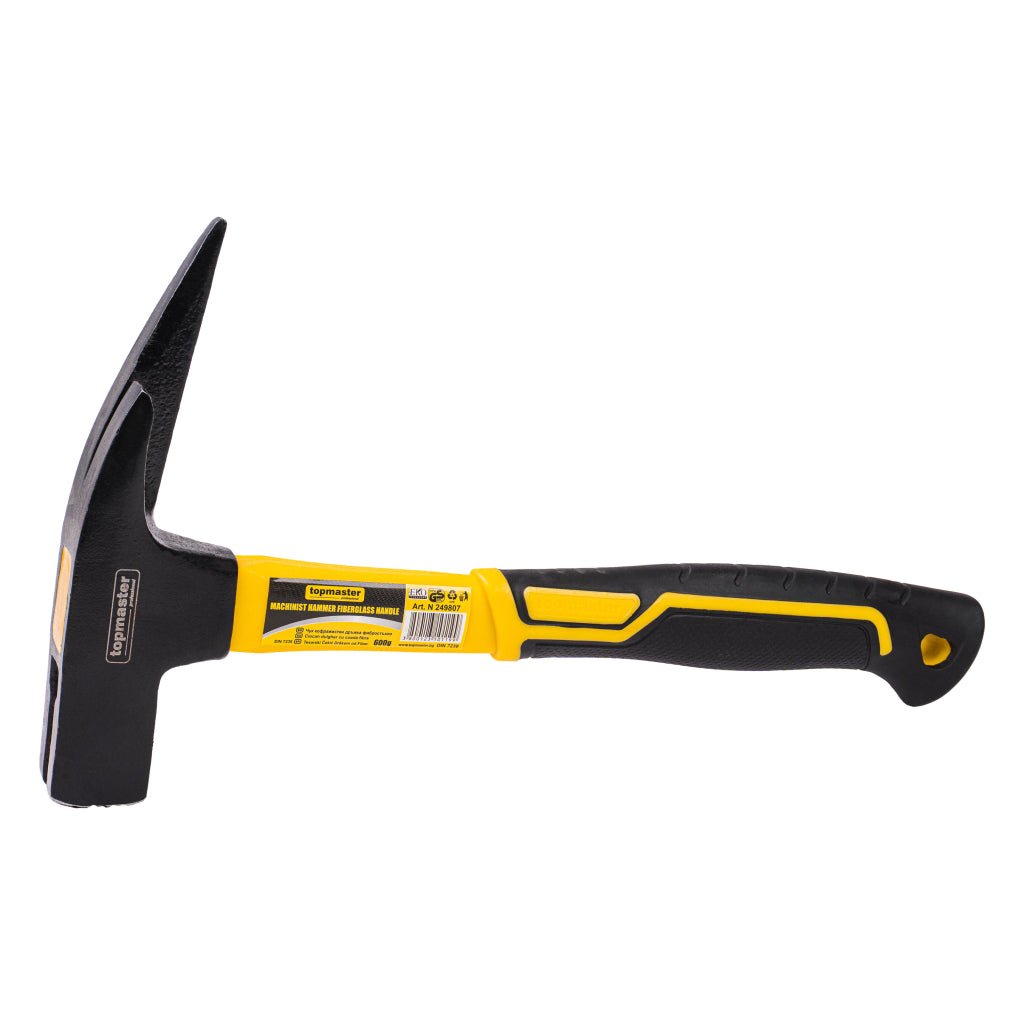 TOP MASTER PRO Ciocan dulgher cu coada fibra 600g TMP DIN Material: otel calit pentru scule Canal magnetic pentru cuie Top Master Pro - scule electrice si unelte profesionale - BricoMart